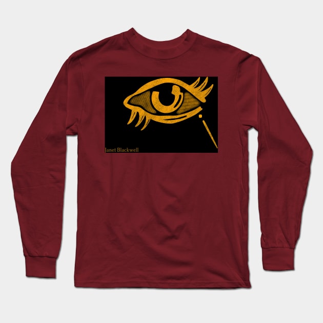 Janet Blackwell eye design merch Long Sleeve T-Shirt by Janet Blackwell